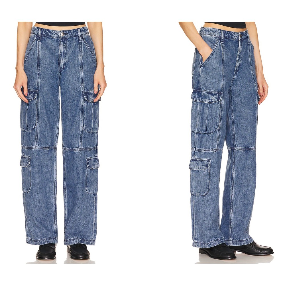 Rag & Bone Featherweight Cailyn Cargo Pockets Jeans‎ in Vicky Women 23 $328